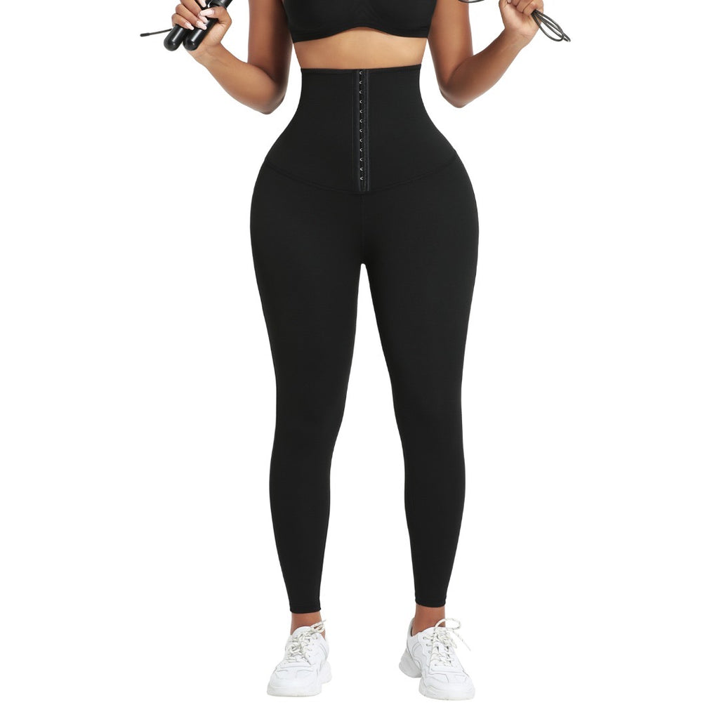 Dark Blue Neoprene Leggings 3 Rows Hooks