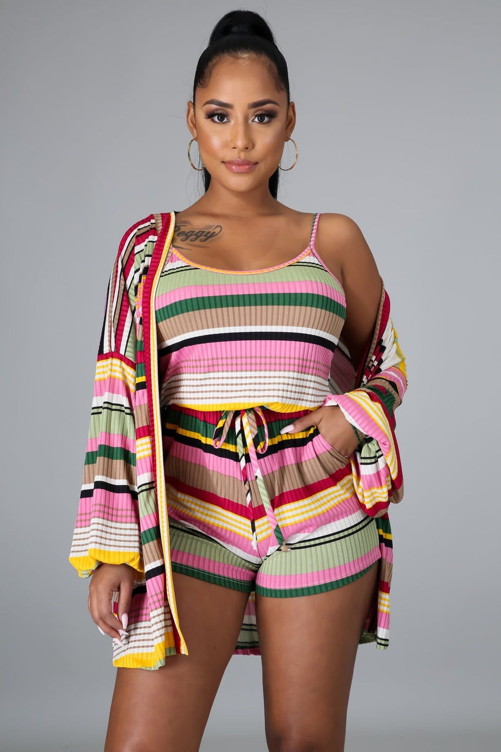 2pc Rachel Romper Set