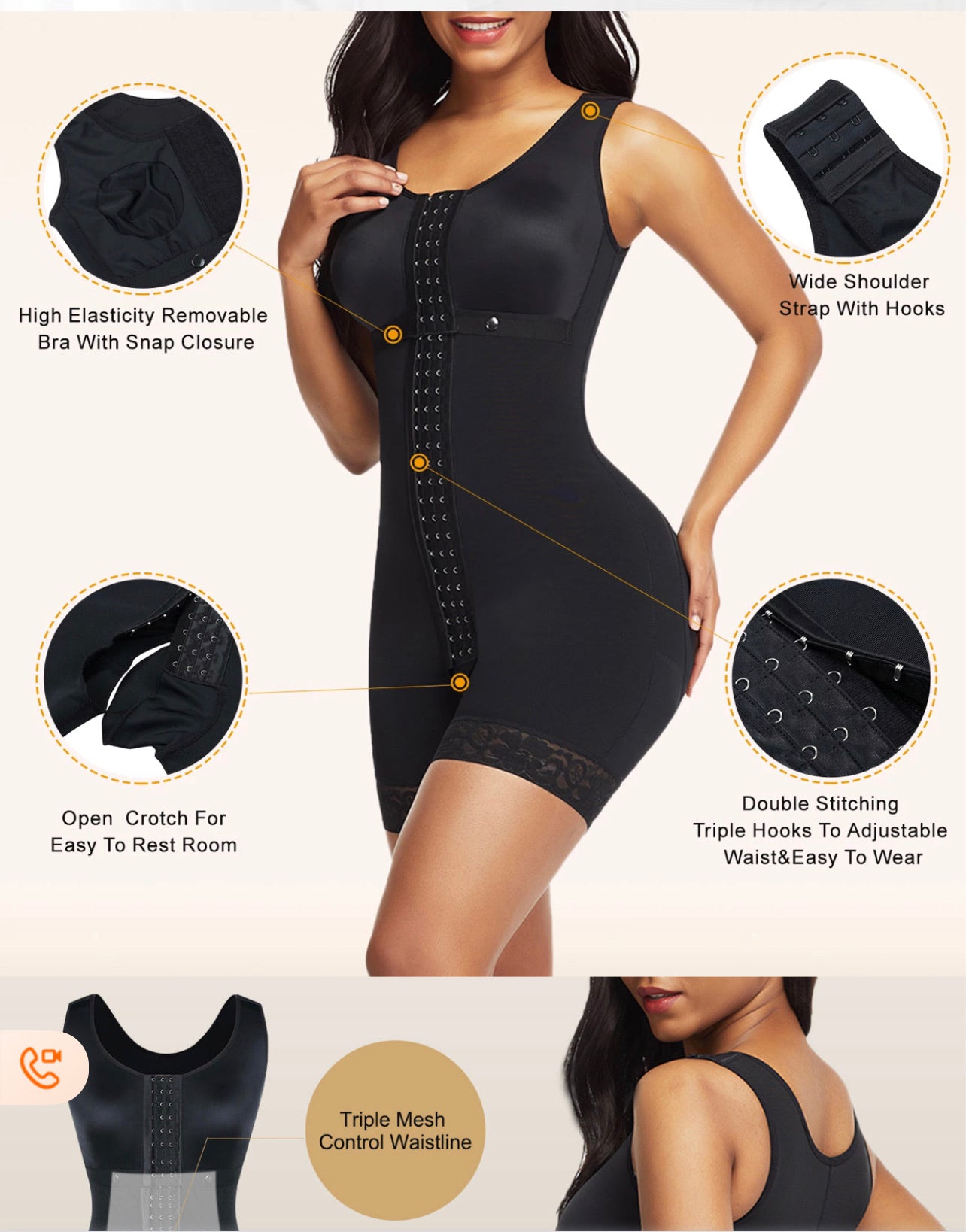 Full Coverage Smoothing Body Shaper