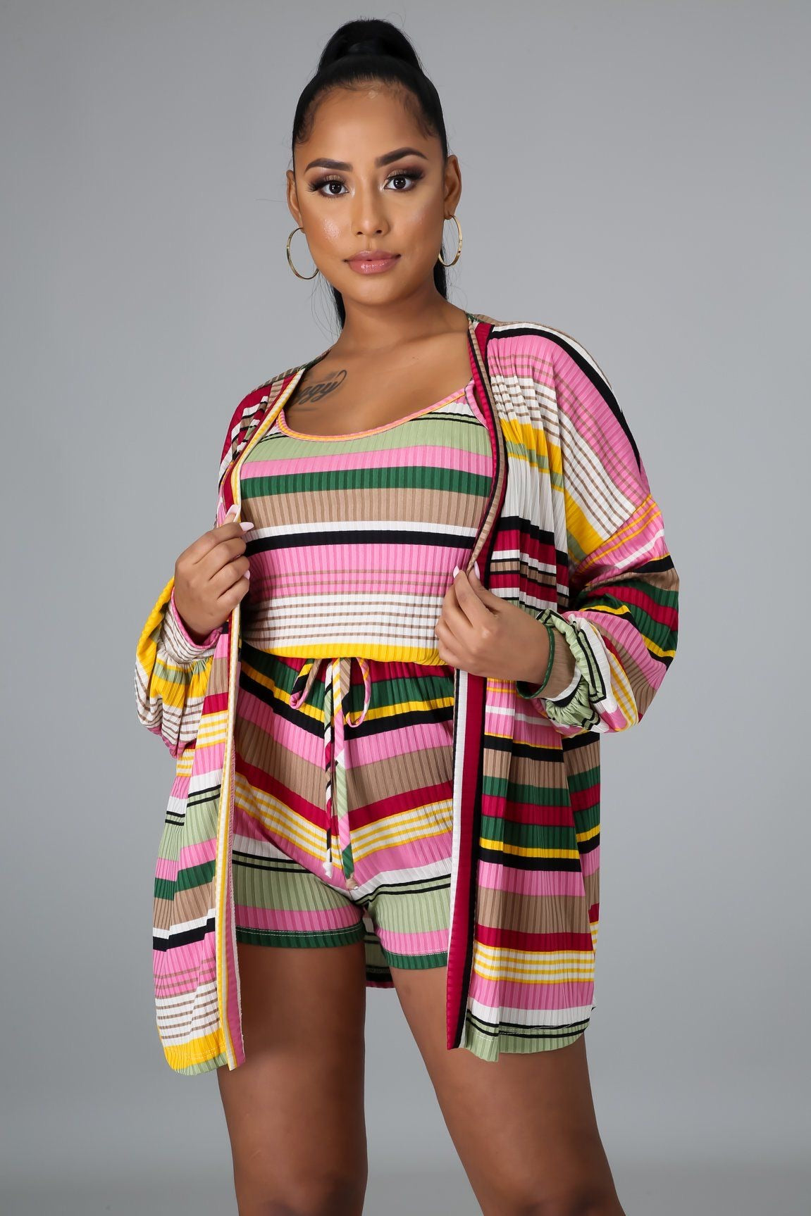 2pc Rachel Romper Set