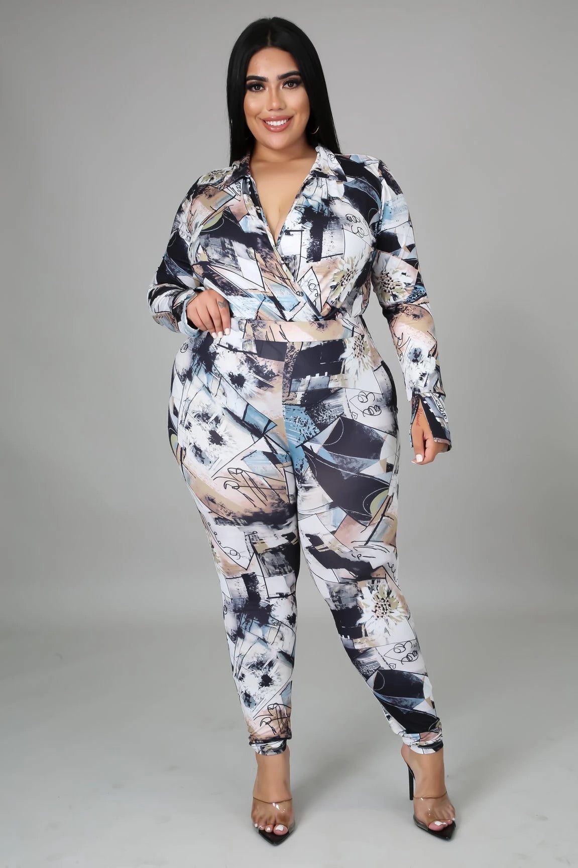 Panama Coast Bodysuit Legging Set